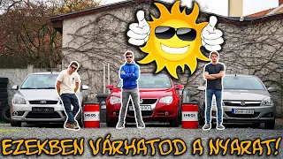 Telepjárók: olcsó kabrió kell? Ezt vedd! - Ford Focus CC, Opel Astra TwinTop és VW Eos