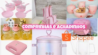 comprinhas fofas pro lar achadinhos da shopee enxoval rosa panelas rosa