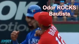 Rougned Odor punches José Bautista in the face, a breakdown