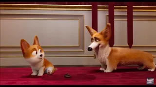 The queens corgi move trailer clips