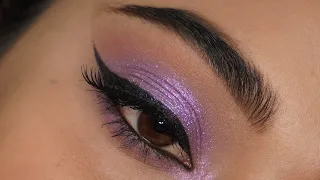 5 minute easy lilac eye makeup tutorial for beginner | mariyam&suzen