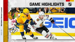 Blackhawks @ Predators 3/16 | NHL Highlights 2023