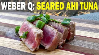 How To Grill: SEARED AHI TUNA STEAK | Weber Q Griddle