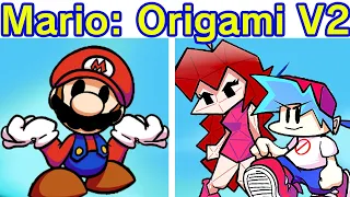 Friday Night Funkin' Vs Paper Mario: The Origami King V2 Semana Completa (Capitulo 1, 2, 3, 4)