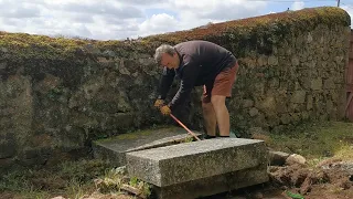 EP184   A shock discovery beneath our large cemetery slabs, we weren't expecting this