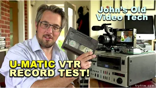 1970's Sony U-Matic Video Tape Recorder Test vs HD!