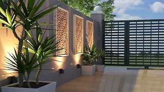 100 Backyard Fence Design Ideas 2024 Home Garden Boundary Wall Design | Patio Fence Decoration Ideas