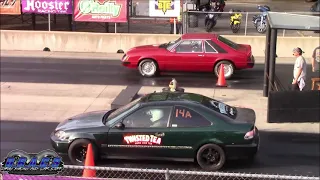 Turbo Civic Coupe vs Muscle Cars - 1/4 Mile Drag Races