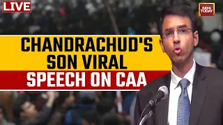 LIVE: Son Of CJI Chandrachud, Abhinav Chandrachud On CAA | India Today LIVE | CAA News LIVE