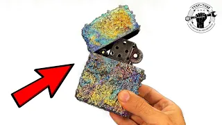 Huge Bismuth Lighter Restoration - ASMR