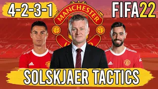 Recreate Ole Gunnar Solskjaer's 4-2-3-1 Man Utd Tactics in FIFA 22 | Custom Tactics Explained