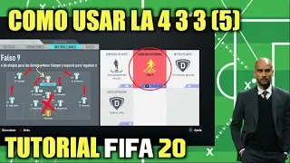 TUTORIAL! TACTICAS e INSTRUCCIONES AGRESIVAS para la 4-3-3 (5) en FIFA 20 ⚽️