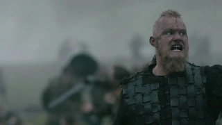 Vikings S05 E10 Bjorn retreats from the battle with Ivar