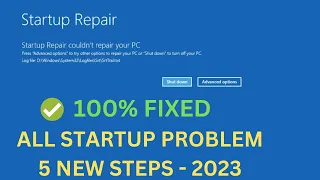 ✅How To Fix Startup Repair Couldn’t Repair Your PC In Windows 10/11(5 New Methods 2023) Boot Issue