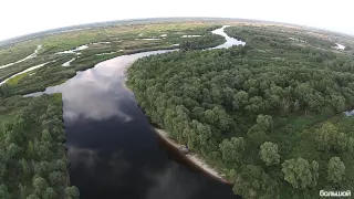 Вид на реку Припять с высоты 300 метров. Проект «Краіна»