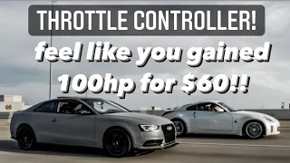 Make your Audi feel like you gained Horsepower! THROTTLE CONTROLLER Install & Review: Audi A5 mods