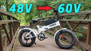 Converting a 48 Volt eBike into a 60 Volt Beast