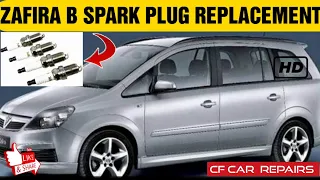 how to replace the spark plugs on a Vauxhall Zafira