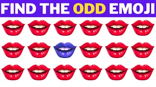 FIND THE ODD EMOJI OUT only a GENIUS can! | Odd One Out Puzzle | Find The Odd Emoji Quizzes