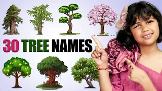 30 Tree Names in English | Kids English Vocabulary | Adi Keshari Connection