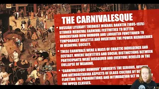 Mikhail Bakhtin and the Carnivalesque