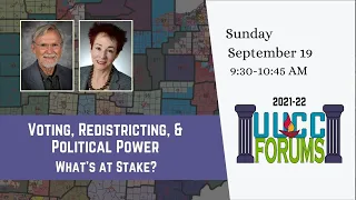 Voting, Redistricting, & Political Power: What’s at Stake?