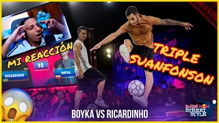 🤯 REACCIONANDO a la  FINAL Red Bull STREET STYLE | Boyka vs Ricardinho | EL TRIPLE SUAFONSON 🔥⚡⚽