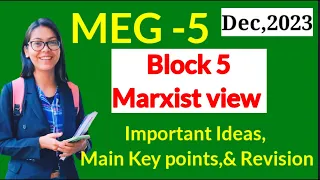 Meg-5, What is Marxism? Important Ideas, concept,Literary Theory and Criticism, #successmaker #ignou