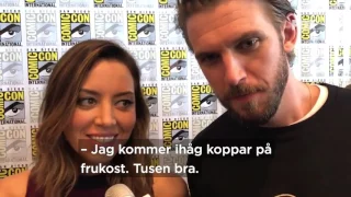 Dan Stevens & Aubrey Plaza interview | Comic-Con 2017 | FOX Norge