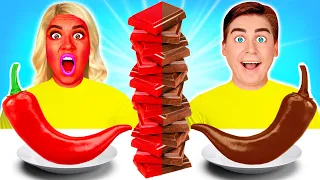 Défi chocolat vs réalité #4 | Le Premier à Finir Son Plat Gagne ! Défi du chocolat par BooBoom