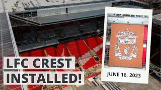 Liverpool install GIANT new crest! | LATEST Anfield Road update