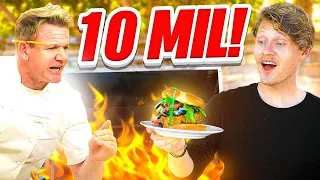 Amateur Chef Tries To Recreate Gordon Ramsay's 10M Subscriber Burger!