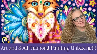 Art and Soul Diamond Painting Unboxing || Colorful Fox || Licensed Artwork