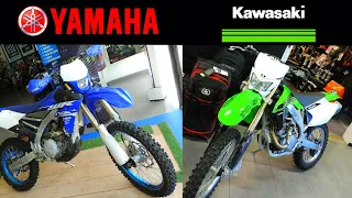 FUI NA LOJA DA KAWASAKI E YAMAHA VER AS MOTOS DE TRILHA IMPORTADA