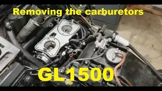 How to remove the carburetors on a GL1500