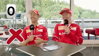 Ferrari's Sebastian Vettel and Kimi Raikkonen | F1 Grill the Grid