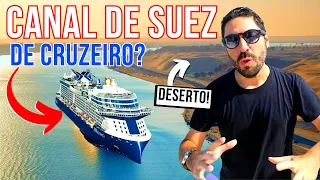 Como Funciona o CANAL DE SUEZ  no EGITO e Como é a Travessia de Cruzeiro? NAVIO PRESO NO CANAL SUEZ