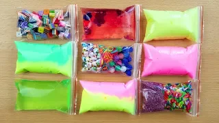 ASMR  - Making Mega Crunchy Slime With Funny Bags - Satisfying Slime 138