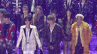 181225 블랙핑크 SBS 가요대전 엔딩 무대인사 blackpink jennie jisoo rose lisa ending stage