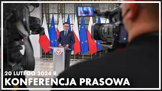Konferencja prasowa Marszałka Sejmu. 20 lutego 2024 r.