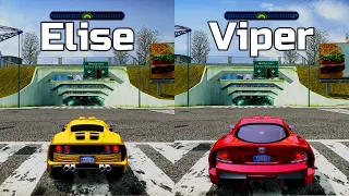 NFS Most Wanted: Lotus Elise vs Dodge Viper SRT - Drag Race