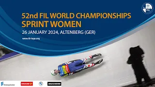 RELIVE - Sprint Women | 52nd FIL Luge World Championships 2024 - Altenberg (GER)
