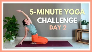 5-minute Yoga for Flexibility ✨ "5 is enough!" 7 Day Yoga Challenge