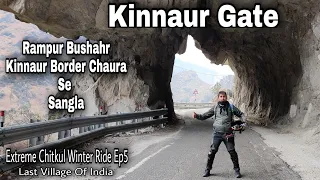 Extreme Chitkul Winter☃️ Ride Ep5/Kinnaur Border Chaura se Sangla Ka Safar/AVS vlogs,Varun Notay&Me