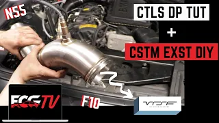 BMW F10 N55 Catless Downpipe Tutorial + Custom Exhaust DIY