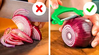 Surprising techniques for peel and cut vegetables and fruits