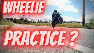 Yamaha MT-03 Wheelie Practice, Wheelie Progression, First Month Wheelie Progress