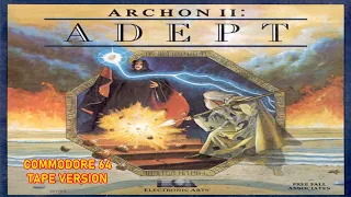 Commodore 64 Game Version of Archon II  ADEPT  Excellent game - NovaLoad Tape Loader