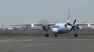 THE SIGHT & THE SOUND 3/7 : Flight onboard Motor Sich AN-24 UR-MSI from Zaporizhia to Kiev (IEV)