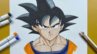 How to draw goku || drawing tutorial & color